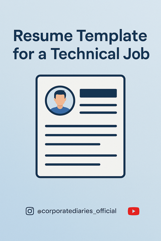 Resume Template For Tech Career (For Beginners)